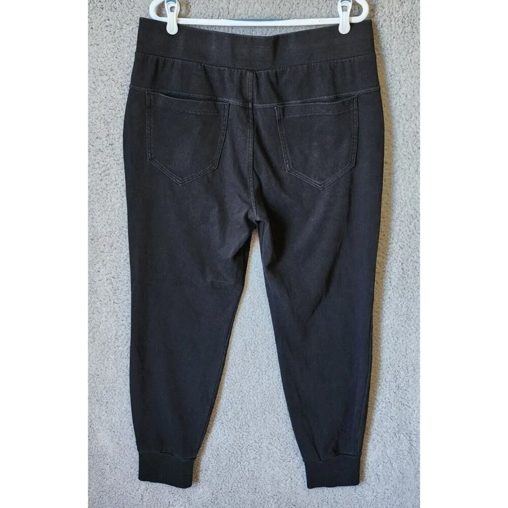 True Religion Black Classic Logo Stretch Drawstring Jogger‎ Sweatpants Size XL